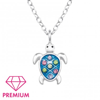 Turtle - Premium* - 925 Sterling Silver Necklaces With Silver Chains A4S48769