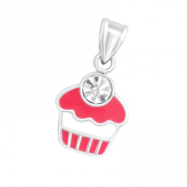 Strieborný Cupcake - Striebro 925 Prívesky pre deti A4S11775