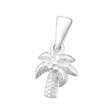 Nucă De Cocos Copac din Argint - Argint 925 Pandantiv A4S24964