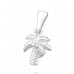 Nucă De Cocos Copac din Argint - Argint 925 Pandantiv A4S24964