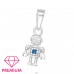 Robot ezüst prémium* medál - 925 Ezüst Medálok A4S46032