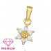 Vergoldete Blume – Premium* – Anhänger aus 925er Sterlingsilber für Kinder A4S46045