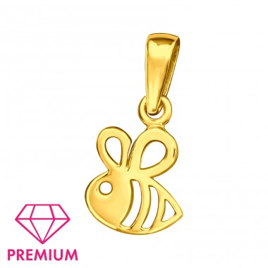 Golden Bee - Premium* - 925 Sterling Silver Pendants For Kids A4S46068