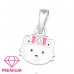 Pisica cu cristal - Premium* - Argint 925 Pandantiv A4S46447