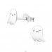 Ghost - 925 Sterling Silver Ear Studs without stones A4S17228