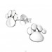 Paw Print - 925 Sterling Silver Ear Studs for kids A4S21170