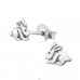 Rabbit - 925 Sterling Silver Ear Studs without stones A4S23218