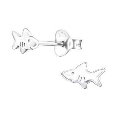 Silberhai - 925er Silber Ohrstecker ohne Steine/Emaille A4S24774