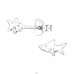 Shark - 925 Sterling Silver Ear Studs without stones A4S24774