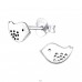 Bird - 925 Sterling Silver Ear Studs without stones A4S24838