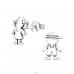 Boy And Girl - 925 Sterling Silver Ear Studs without stones A4S30747