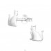 Katze - 925er Silber Ohrstecker ohne Steine/Emaille A4S31987