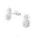Pineapple - 925 Sterling Silver Ear Studs without stones A4S37340