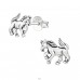 Horse - 925 Sterling Silver Ear Studs without stones A4S39130