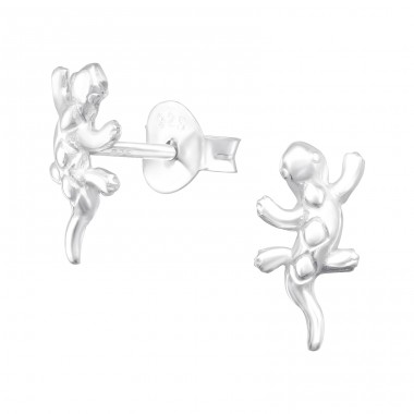 Eidechse - Silber 925 Ohrstecker ohne Stein A4S43109