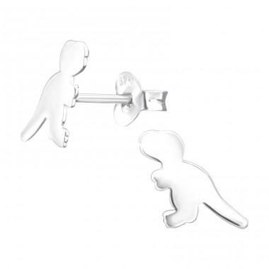 Dinosaurier - 925er Silber Ohrstecker ohne Steine/Emaille A4S44041