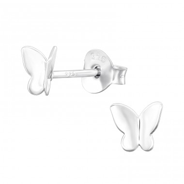 Schmetterling - Silber 925 Ohrstecker ohne Stein A4S45566
