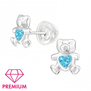 Maci - Premium* - 925 Ezüst Fülbevalók Kristállyal A4S42988
