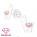 Alpaca cu cristale - Premium* - Argint 925 Cercei Cu Surub Colorati A4S46438