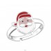 Strieborný Santa Claus - Striebro 925 Prstene pre deti A4S20179