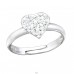 Strieborné Srdce - Striebro 925 Prstene pre deti A4S30624