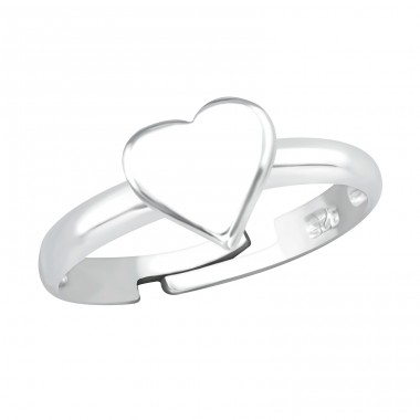Heart - 925 Sterling Silver Rings For Kids A4S32489