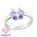 Fluturas cu cristale - Argint 925 Inel A4S43998