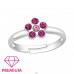 Floare - inel ajustabil - Argint 925 Inel A4S44001