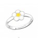 Daisy flower adjustable - 925 Sterling Silver Rings For Kids A4S44840