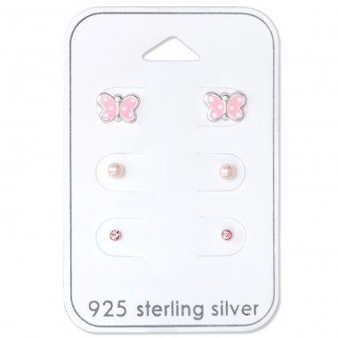 Butterfly - 925 Sterling Silver Jewellery sets for kids A4S30774