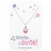 Cupcake on card "Royal cutie" - 925 Sterling Silver Jewellery Sets For Kids A4S45464