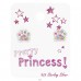 Paw Print with Crystals - 925 Sterling Silver Jewellery Sets For Kids A4S47362