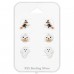 Halloween 3x Ohrstecker Set - 925Er Silber Schmuck-Sets Für Kinder A4S49131