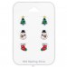 Stockings, Snowman, Christmas Tree - 925 Sterling Silver Jewellery Sets For Kids A4S50455