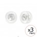 Butterfly Backs For Ear Studs - Silicon + 316L Surgical Grade Stainless Steel Silver Jewelry Accessories A4S40900