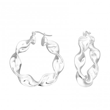 40mm Skrútené - Šperkové Striebro 925 Silver Heavy A4S41771
