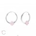 Kruhy s Swarovski® kryštálmi - Striebro 925 Swarovski Strieborne náušnice A4S27949