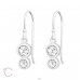 Dvojkruh S Swarovski® Kryštálmi - Šperkové Striebro 925 Swarovski Strieborne Náušnice A4S38361