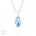 Slza s Swarovski® kryštálmi - Striebro 925 Swarovski Náhrdelníky A4S27741