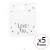 Kartki "Love you" na kolczyki - Papier Komplety Srebrne A4S35821