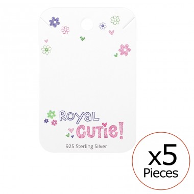 Kartki na naszyjnik "Royal cutie" - Papier Komplet Biżuterii A4S35832