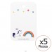 Regenbogenkarten – Schmucksets aus Papier A4S35834