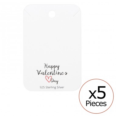 Happy Valentines Day Necklaces Cards - Paper Sets Necklace with Earrings A4S35836