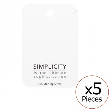 Kartki na naszyjnik "Simplicity" - Papier Komplet Biżuterii A4S35843