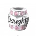 Daughter - 925 Sterling Silver Beads with Zirconia or Crystal A4S19828