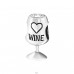 Wine Glass - 925 Sterling Silver Beads with Zirconia or Crystal A4S9996