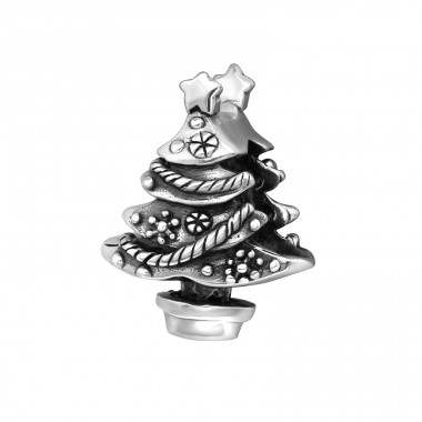 Christmas Tree - 925 Sterling Silver Beads without stones A4S10123