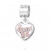 Hanging Heart - Striebro 925 Korálky bez kameňov A4S11178