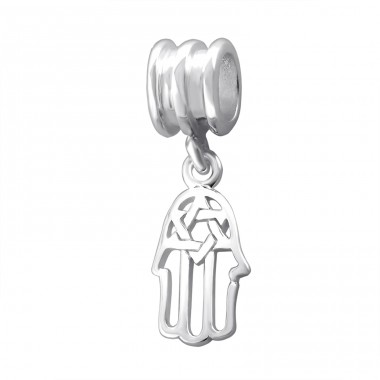 Závesné Hamsa Symbol - Striebro 925 Korálky bez kameňov A4S11430
