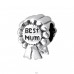 Legjobb Mum Award - 925 Ezüst Egyszerű charmok A4S13785